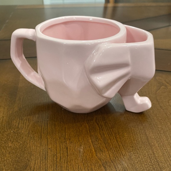 Dining Hazel Co Pink Elephant Tea Mug With Tea Bag Holder Poshmark